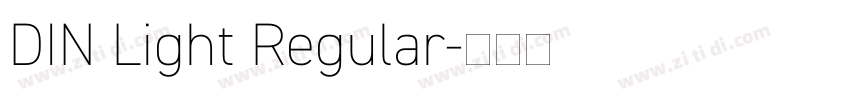 DIN Light Regular字体转换